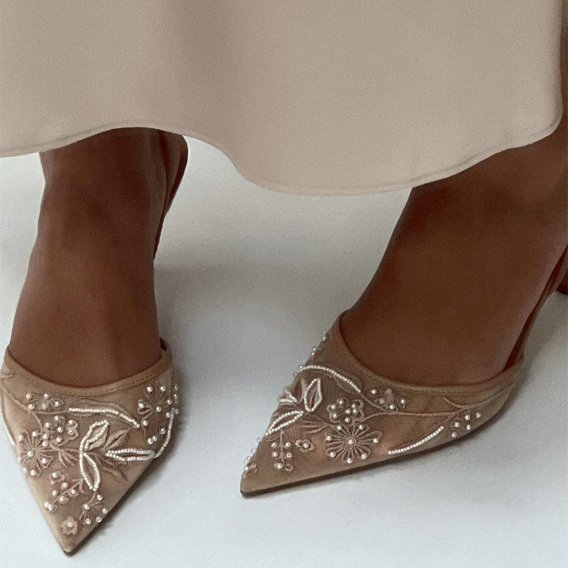 Women Shoes Branded - Summer and Autumn Pointed Fine Heel