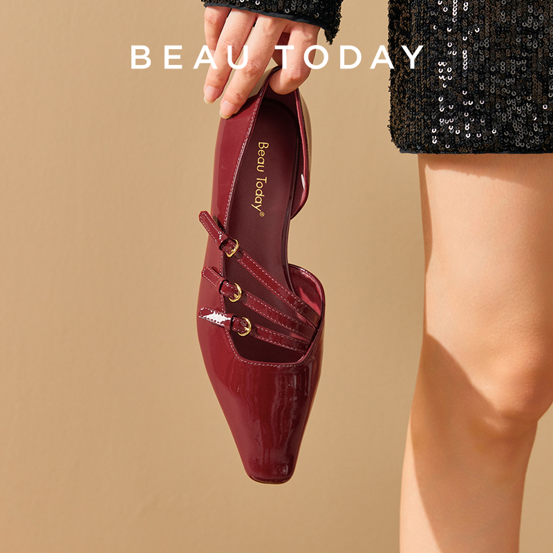 Women Shoes Elegant - BEAUTODAY Pumps Women Patent Leather Pointed