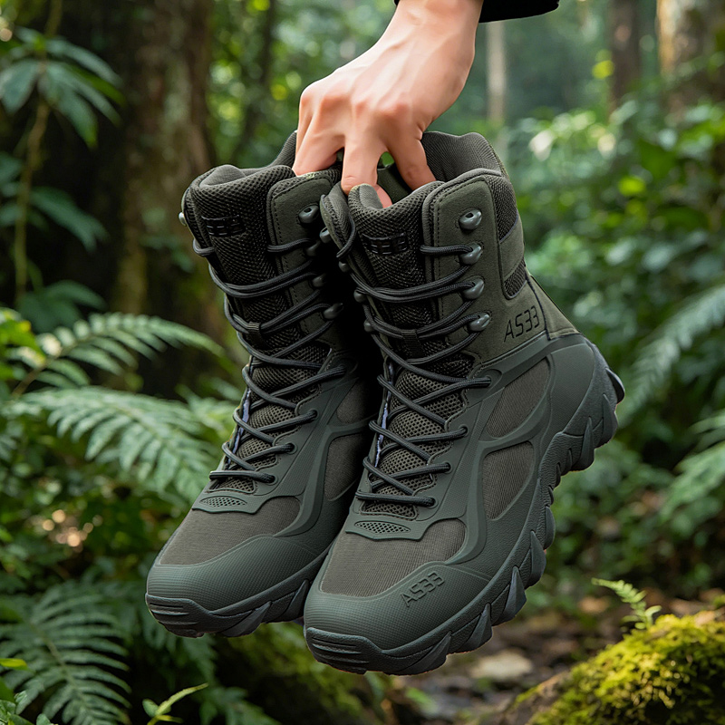 Suede Ankle Boot - Men Tactical Boot Casual Ultrallight Training