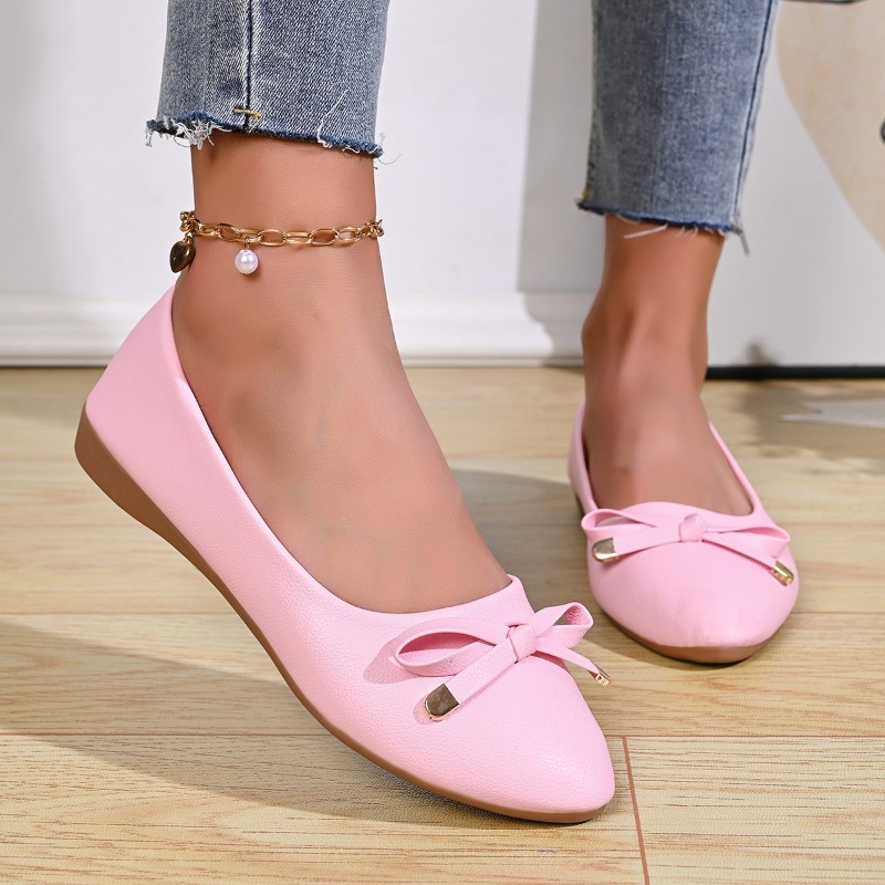 Women Shoes Elegant - Bow Shallow Mouth Soft Sole Comfortable