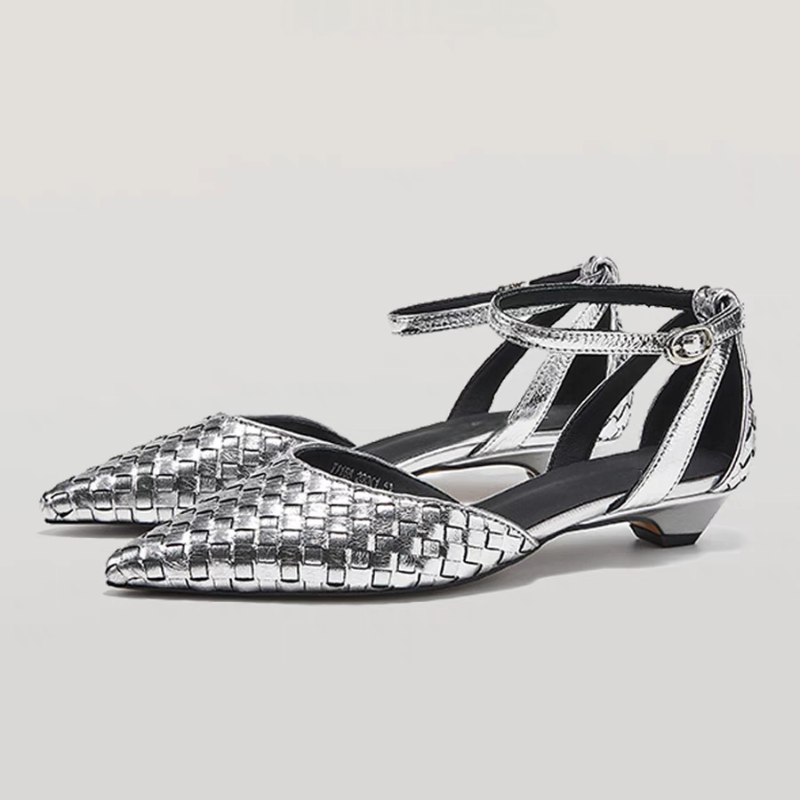 Women Shoes Branded - Pointed Toe Low Heels Women Elegant