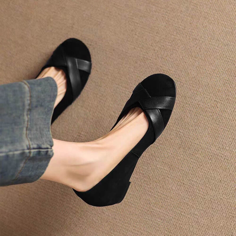 2026 New Women  Leather Loafer - Women Shoes Elegant ulasan dan harga