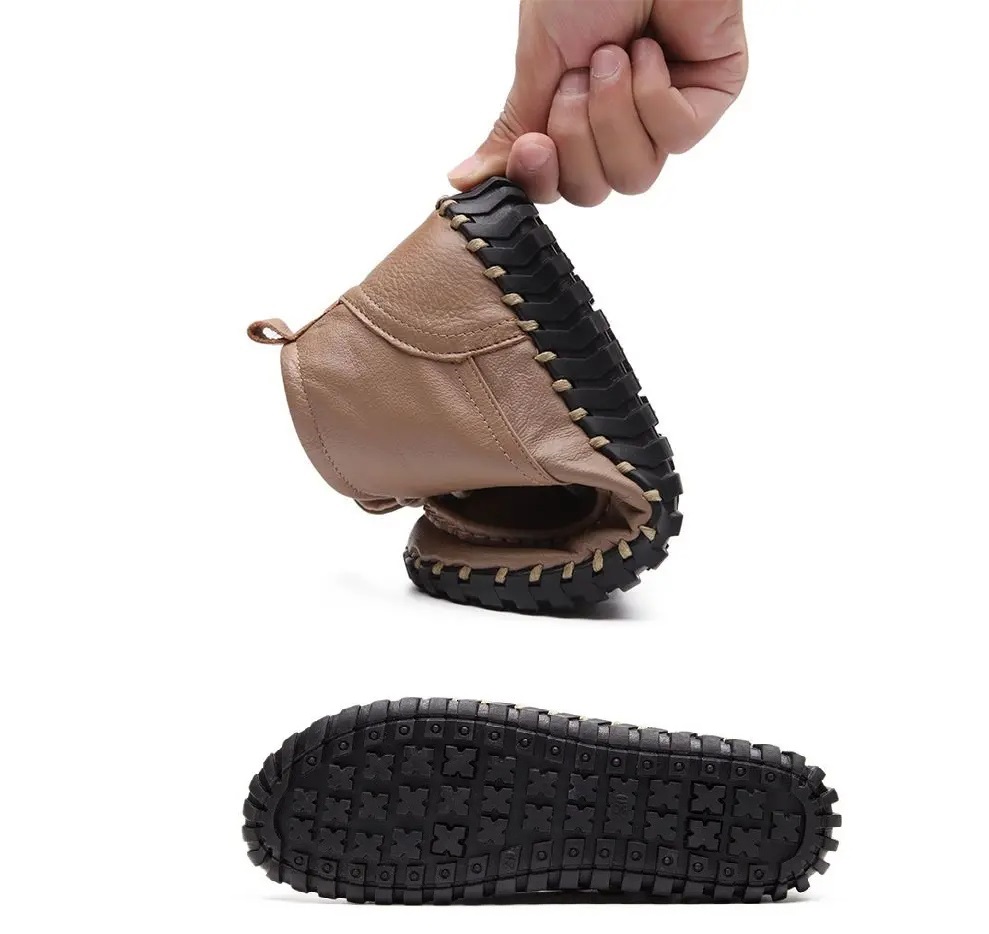 Real Leather Boots Women's Aut - Oxford Lace Up Women ulasan dan harga