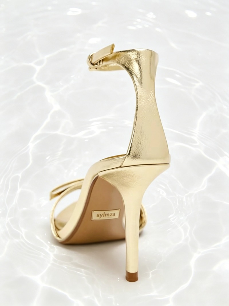 Elegant Golden Bow Brand High  - Women Shoes Branded ulasan dan harga