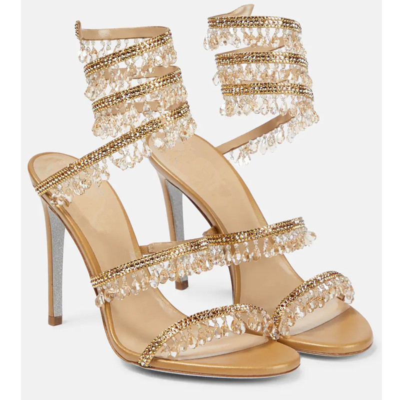 Sexy Green Crystal Fringe Stil - Women'S Shoes Peep Toe ulasan dan harga