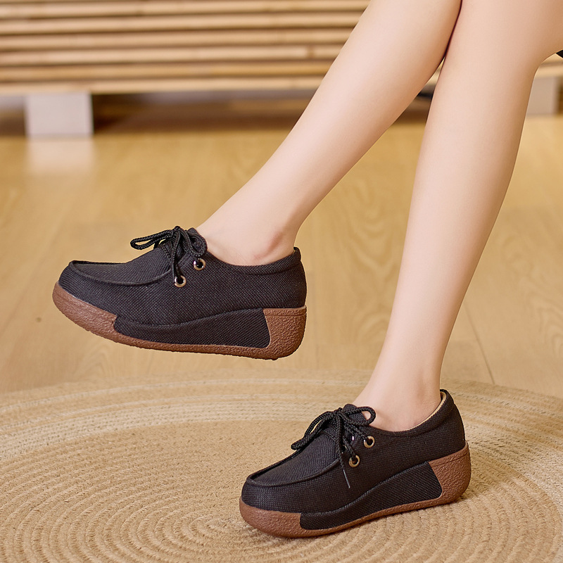 Women's Round Toe Platform Moc - Women'S Shoes For Fall ulasan dan harga