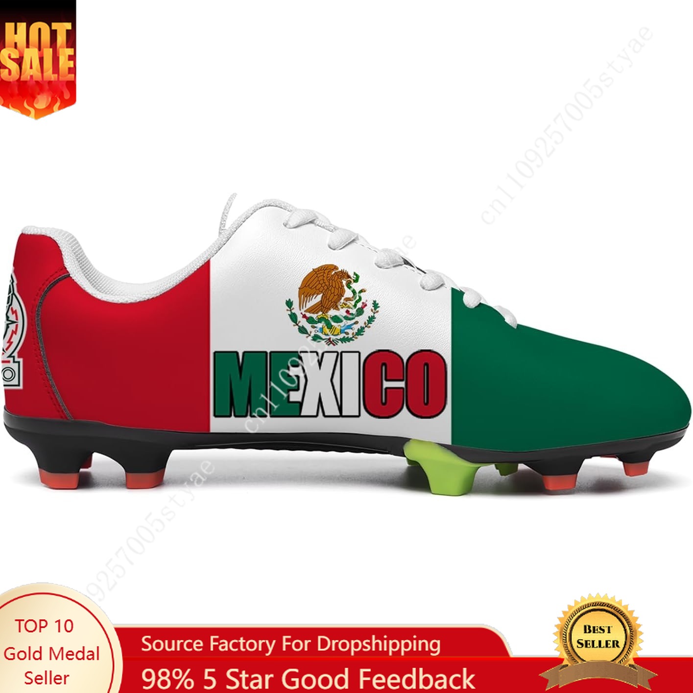 Mexico Flag Mexican Soccer Sho - Oxford Lace Up Women ulasan dan harga