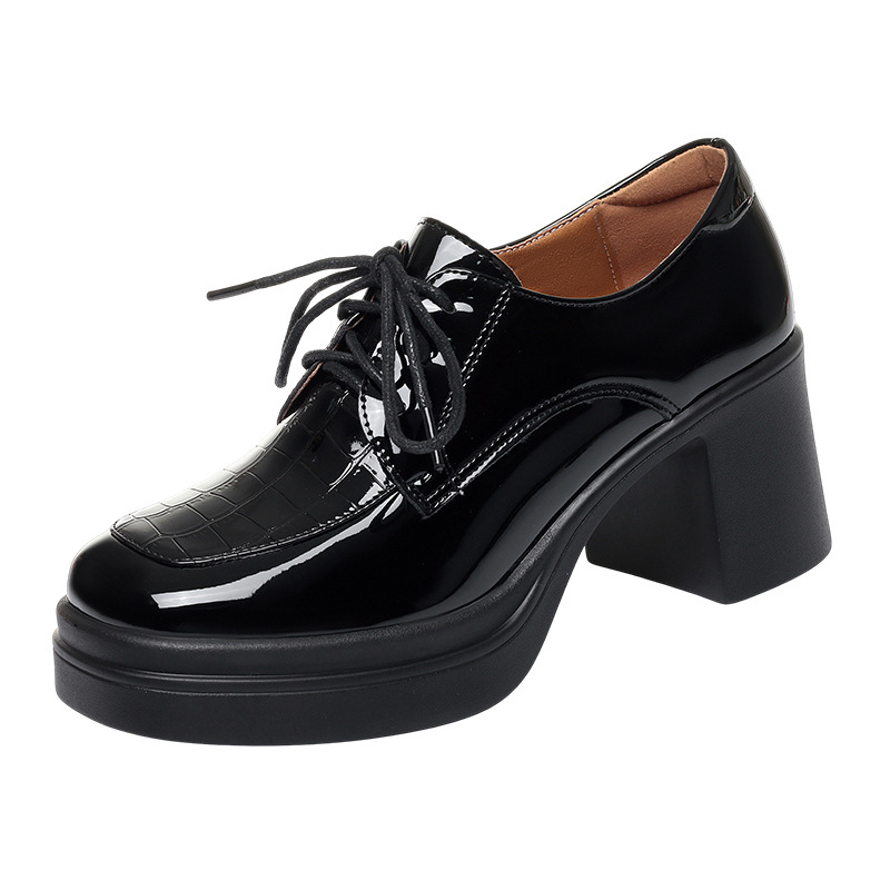 6.5cm Elegant Comfortable Deep - Oxford Lace Up Women ulasan dan harga