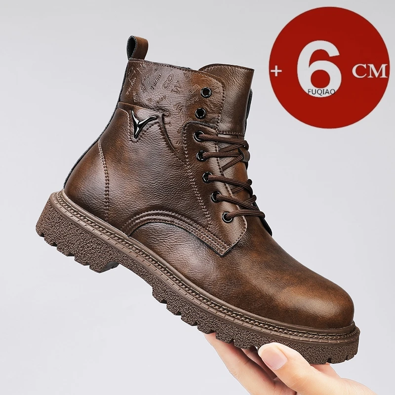6cm Invisible Height Increasin - Suede Ankle Boot ulasan dan harga