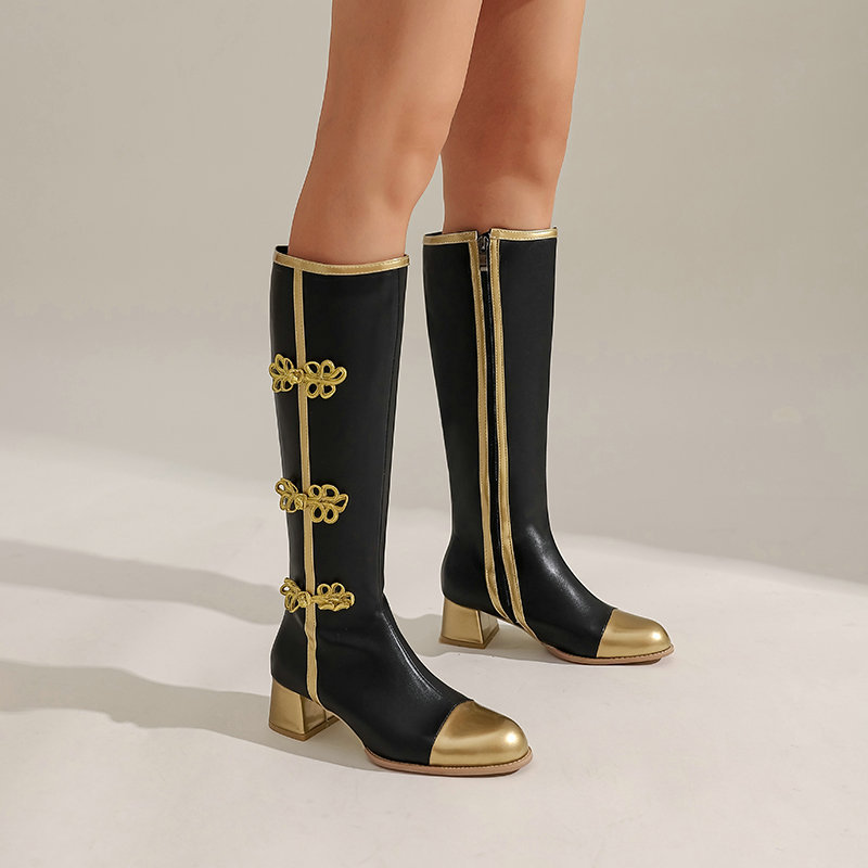 Big Size Fashion Knee High Boo - High Knee Heel Boots ulasan dan harga