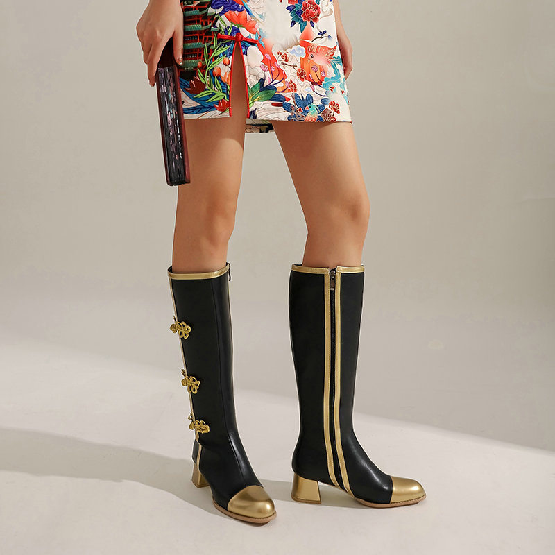 Big Size Fashion Knee High Boo - High Knee Heel Boots ulasan dan harga