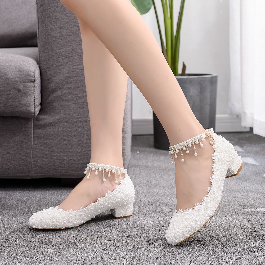Women's Closed Toe Low Chunky  - Women Shoes Elegant ulasan dan harga