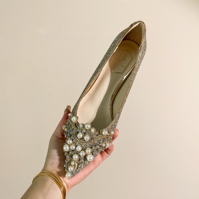 High-end Rhinestone Block Heel - Slingback Pumps Women ulasan dan harga