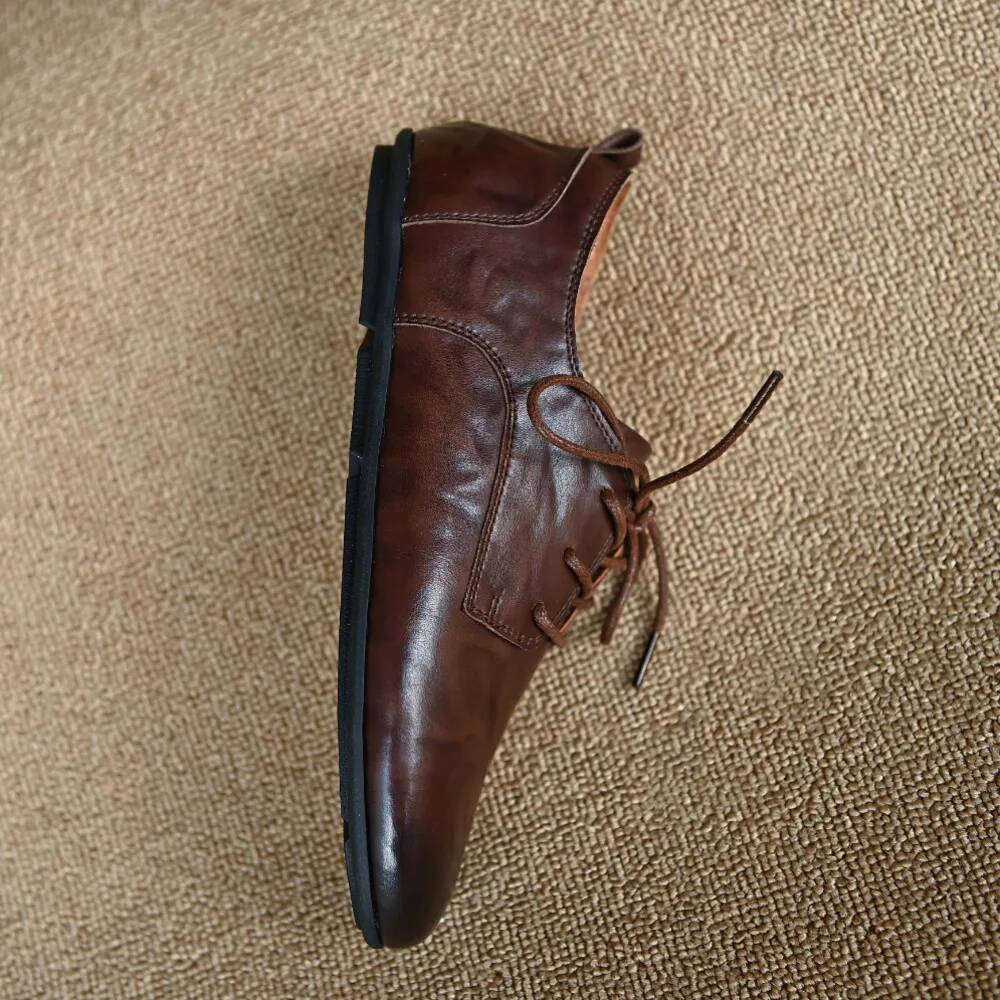 Women's cow leather lace-up fl - Oxford Lace Up Women ulasan dan harga