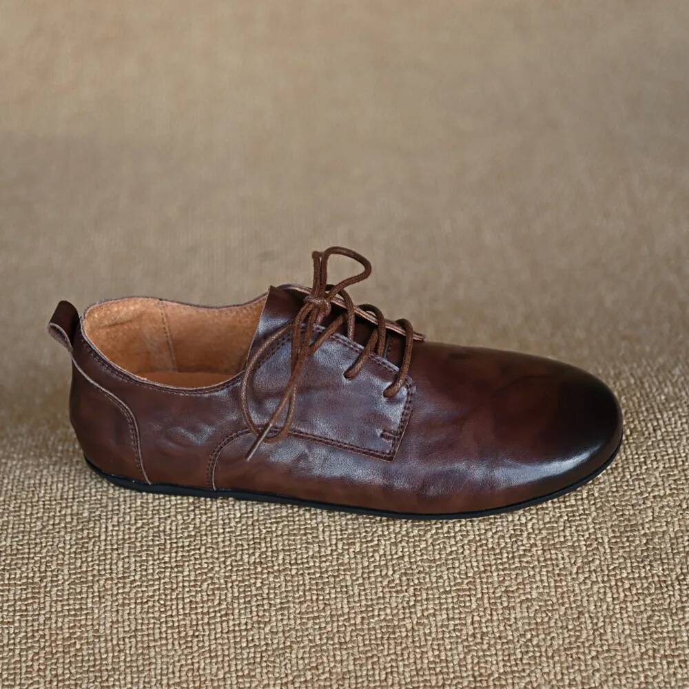 Women's cow leather lace-up fl - Oxford Lace Up Women ulasan dan harga