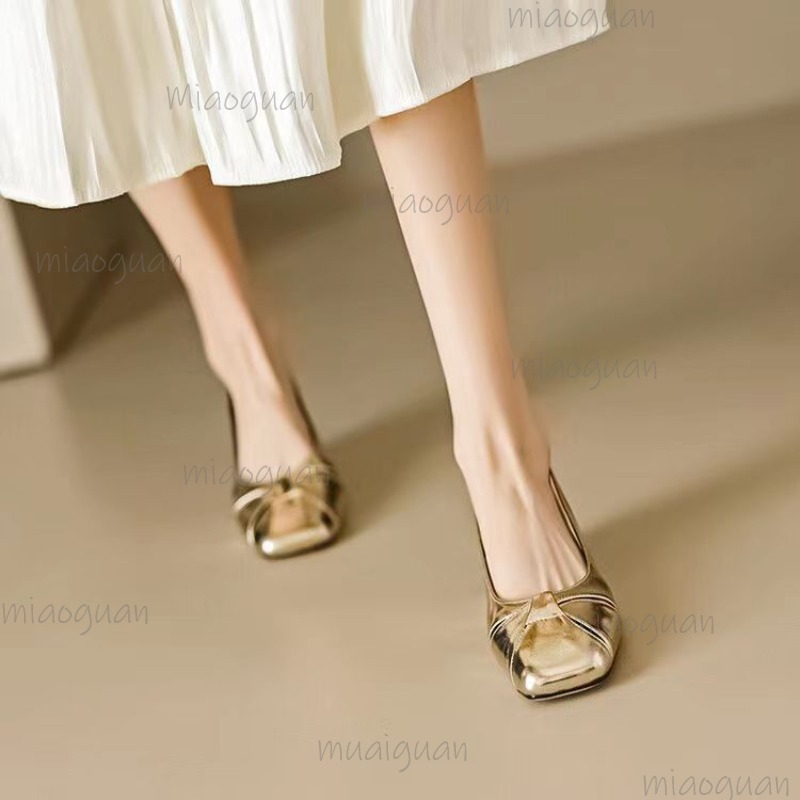 Cover Toe Low Heel Pumps Women - Women Shoes Elegant ulasan dan harga