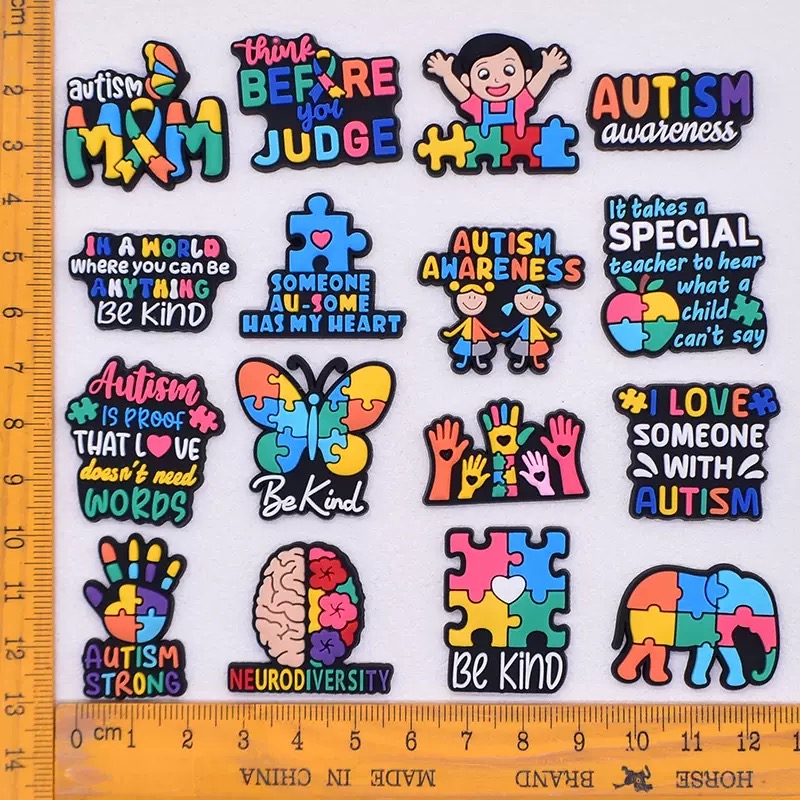 16-100pcs Be Kind Autism Shoe  - Women Shoes Kinds ulasan dan harga