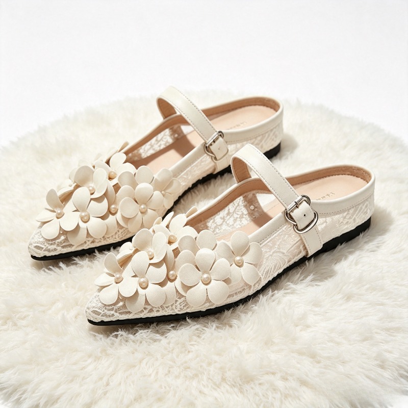 Luxury Embroidery Floral Detai - Women Shoes Elegant ulasan dan harga