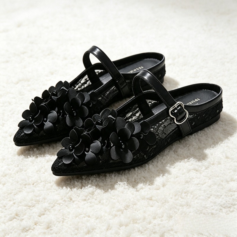 Luxury Embroidery Floral Detai - Women Shoes Elegant ulasan dan harga