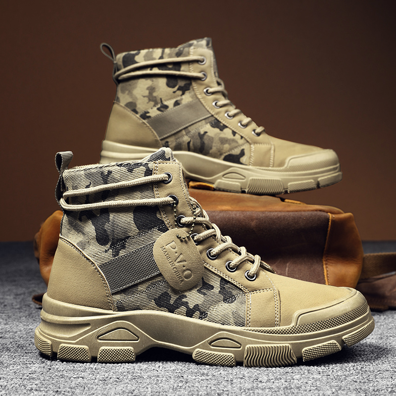 High-Top Boots for Men Autumn  - Suede Ankle Boot ulasan dan harga