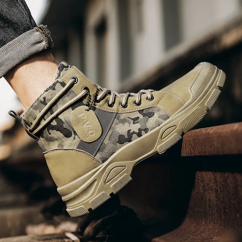 High-Top Boots for Men Autumn  - Suede Ankle Boot ulasan dan harga