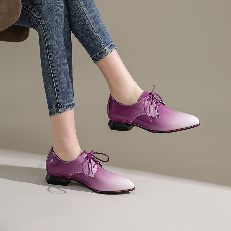 British Women Oxfords Gradient - Oxford Lace Up Women ulasan dan harga