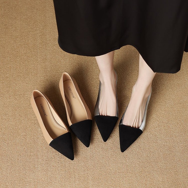 French ladies' high-heeled sho - Women Shoes Elegant ulasan dan harga