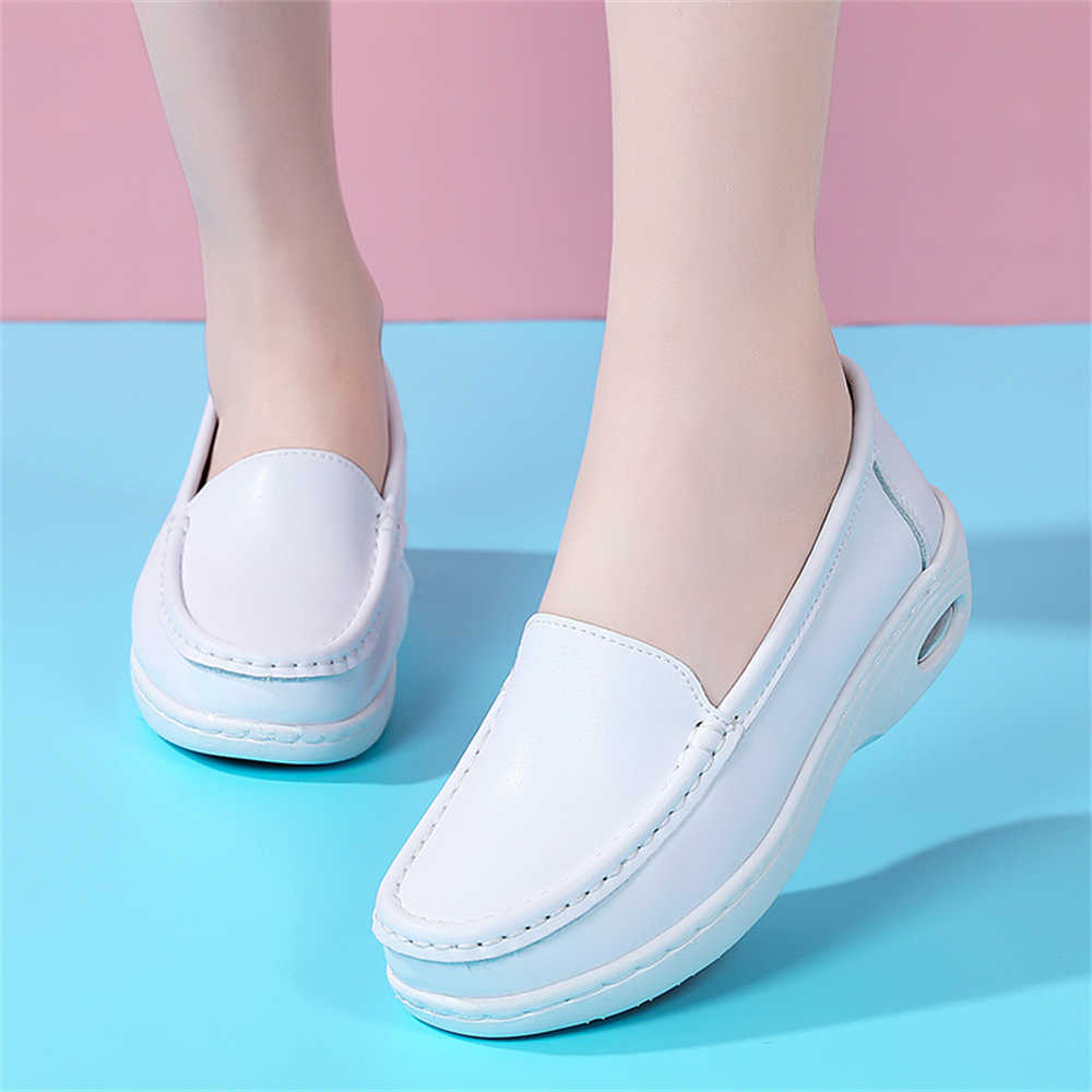 Chunky White Sole Heel Shoes O - Oxford Lace Up Women ulasan dan harga