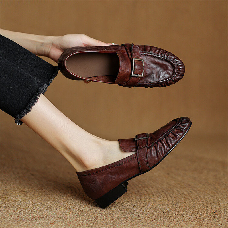 New Autumn Genuine Leather Wom - Slingback Pumps Women ulasan dan harga