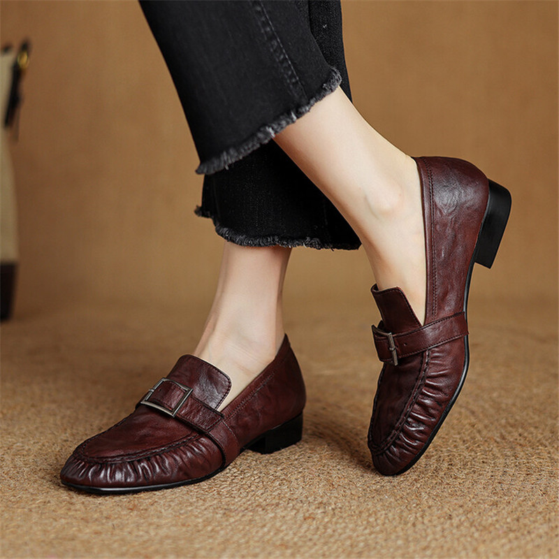 New Autumn Genuine Leather Wom - Slingback Pumps Women ulasan dan harga