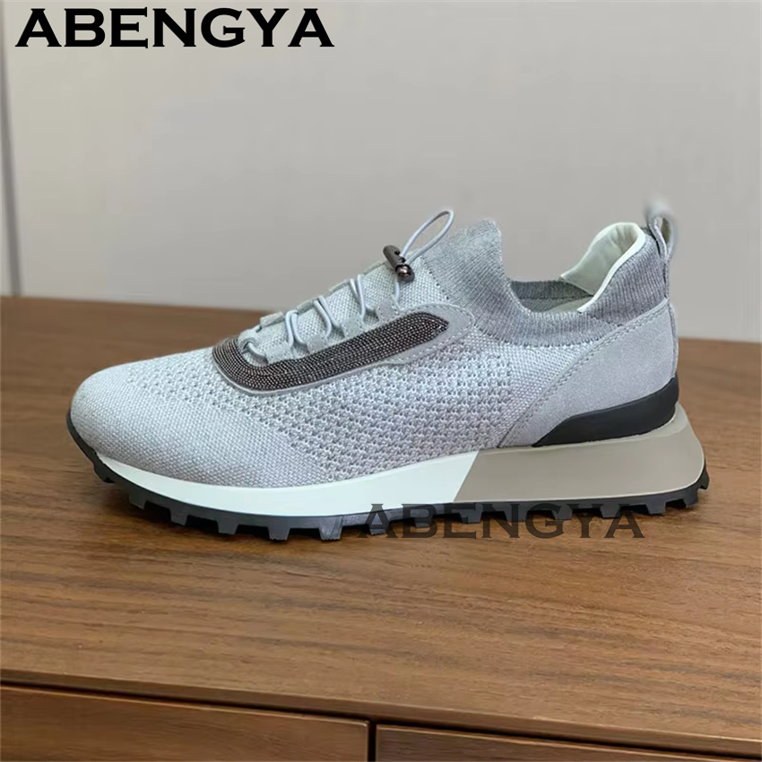 Women's New Knitted Lace Up Ca - Oxford Lace Up Women ulasan dan harga