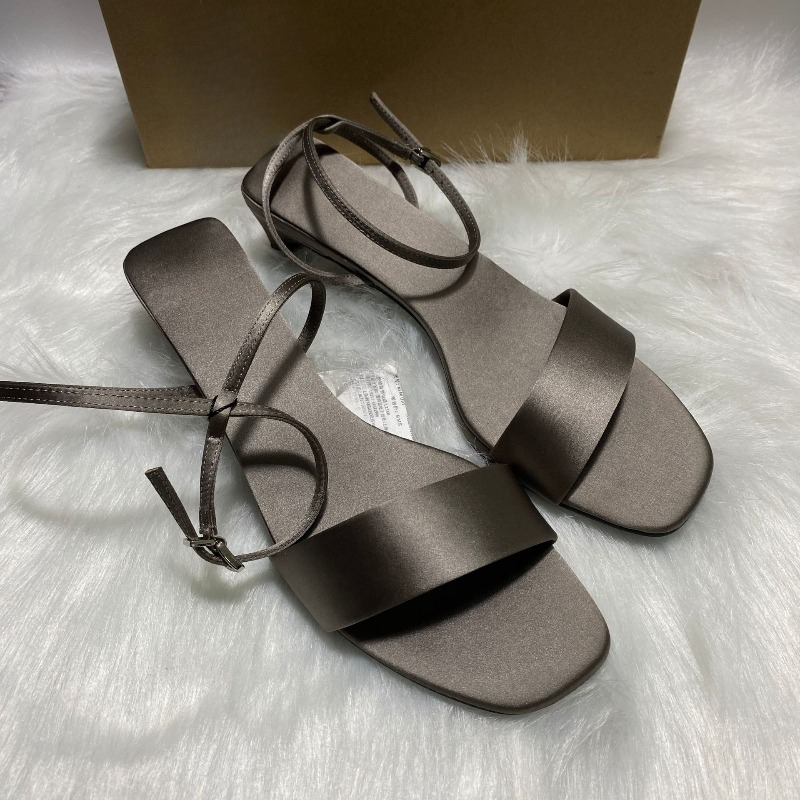Luxury Satin Ankle Strap Low H - Women Shoes Branded ulasan dan harga