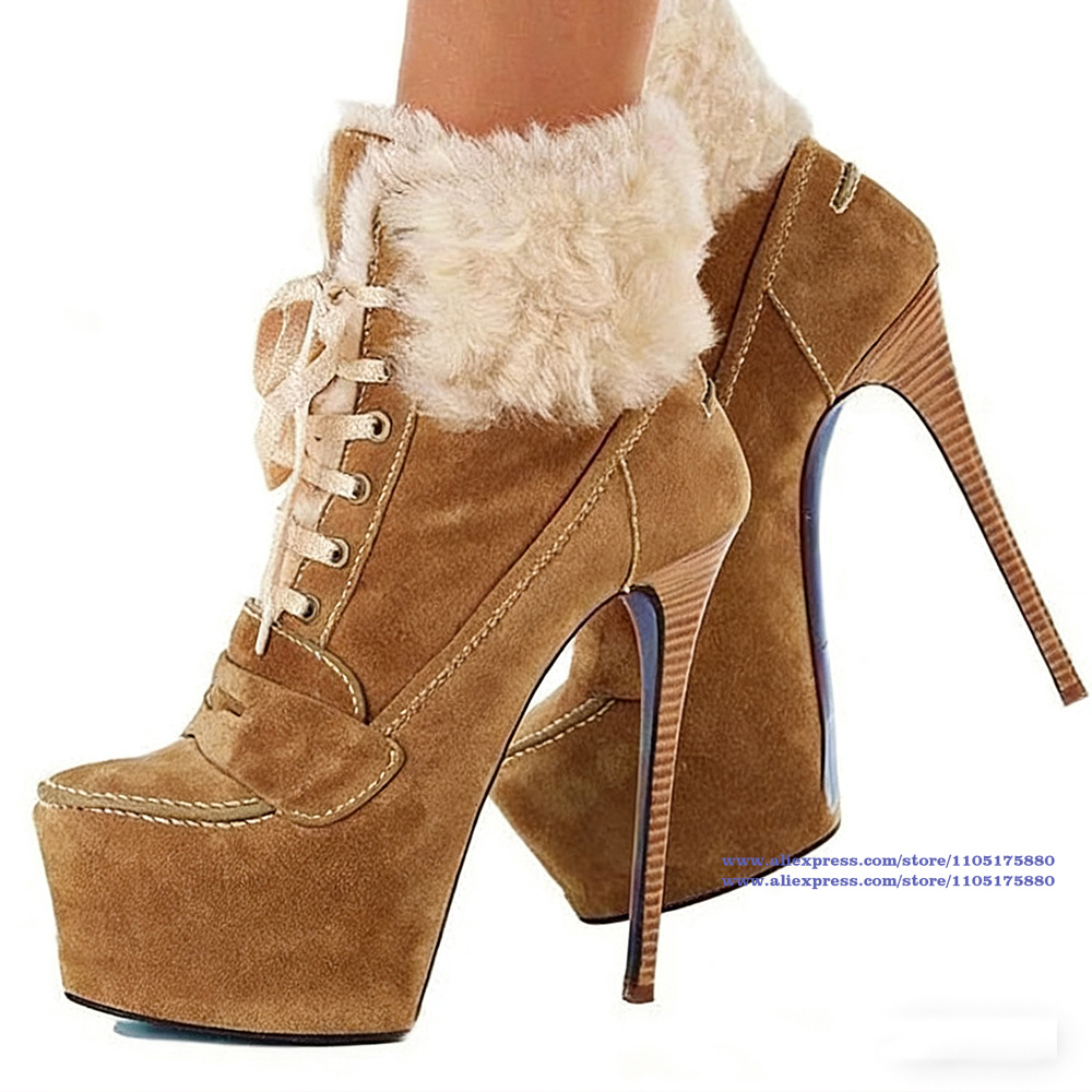 Brown Suede Stiletto Heels Ank - Suede Ankle Boot ulasan dan harga