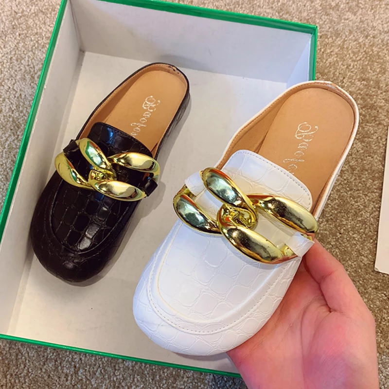 Fashion Women Slippers Plus Si - Gold Chain Sandal ulasan dan harga