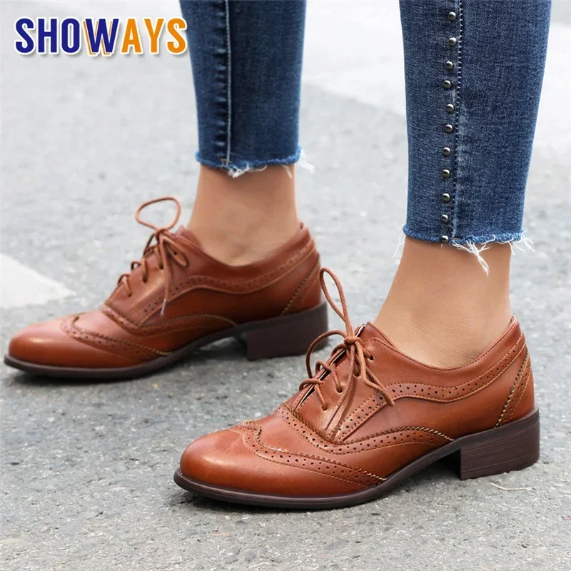 British Flats Women Oxfords Mi - Oxford Lace Up Women ulasan dan harga