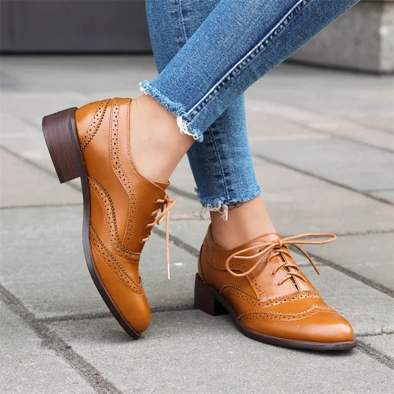British Flats Women Oxfords Mi - Oxford Lace Up Women ulasan dan harga