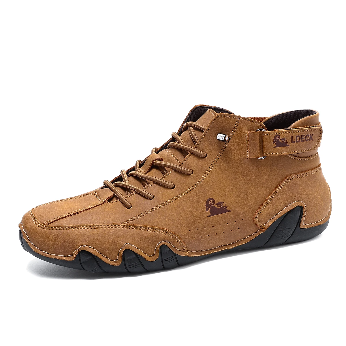 Men's Genuine Leather Shoes An - Suede Ankle Boot ulasan dan harga