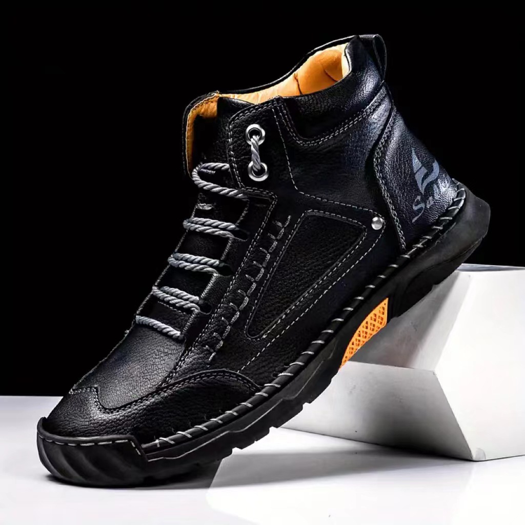 Men's Hand-stitched Boots Plus - Suede Ankle Boot ulasan dan harga