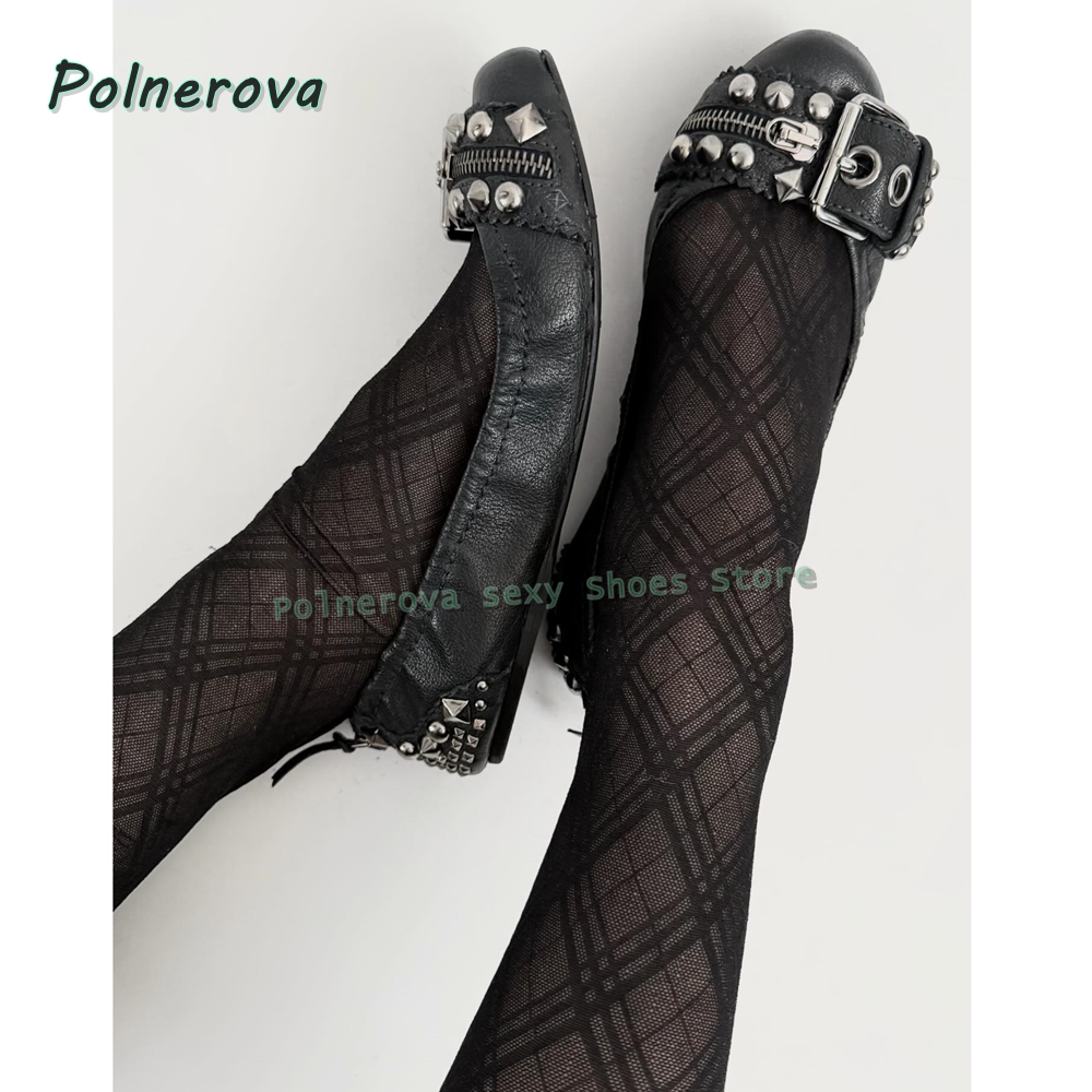 Rivet Belt Buckle Mary Jane Sh - Slingback Pumps Women ulasan dan harga