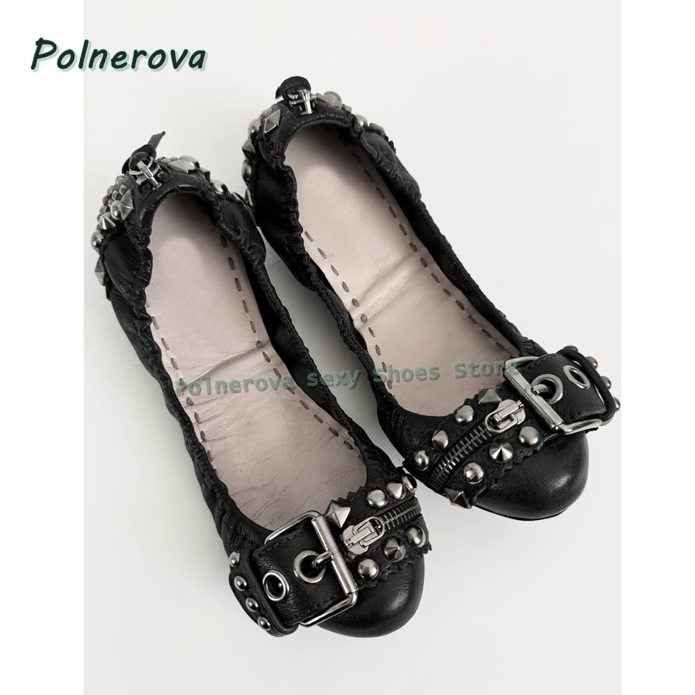 Rivet Belt Buckle Mary Jane Sh - Slingback Pumps Women ulasan dan harga
