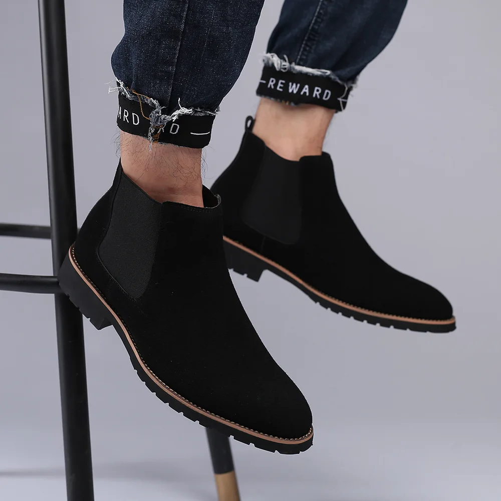 Men Ankle Boots British Style  - Suede Ankle Boot ulasan dan harga