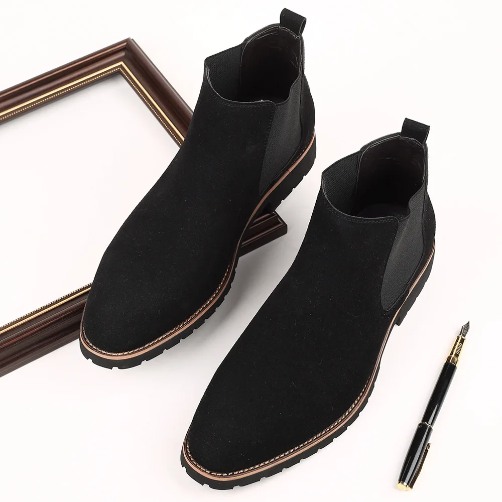 Men Ankle Boots British Style  - Suede Ankle Boot ulasan dan harga
