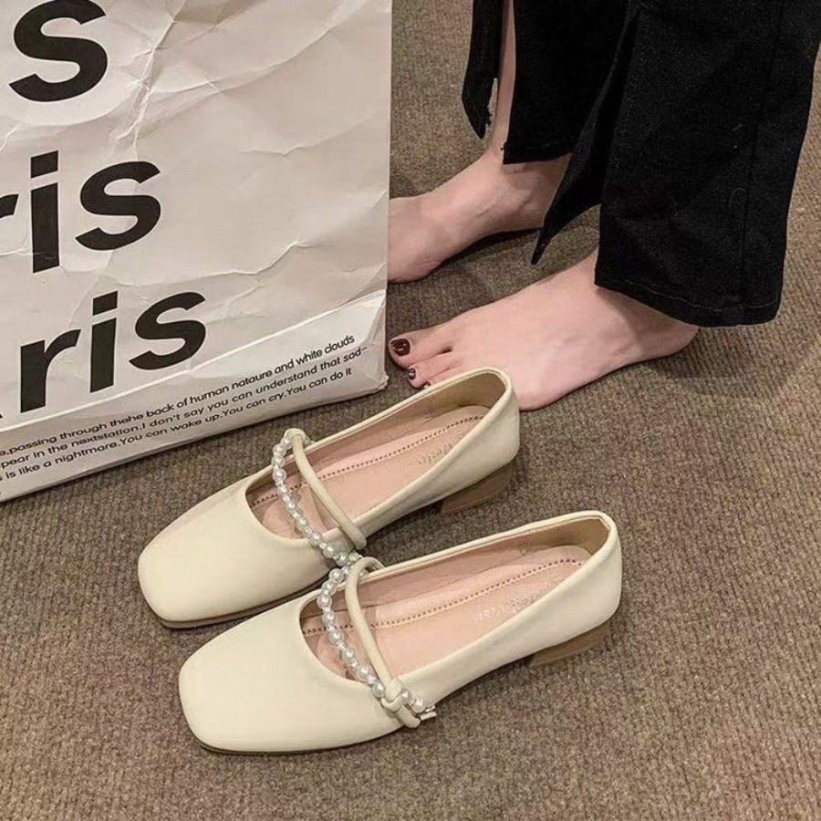 New Elegant French Flat Shoes  - Women Shoes Elegant ulasan dan harga