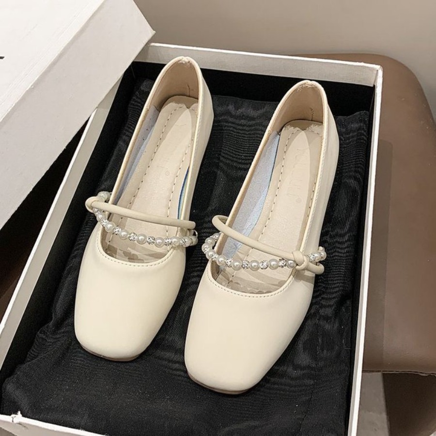 New Elegant French Flat Shoes  - Women Shoes Elegant ulasan dan harga