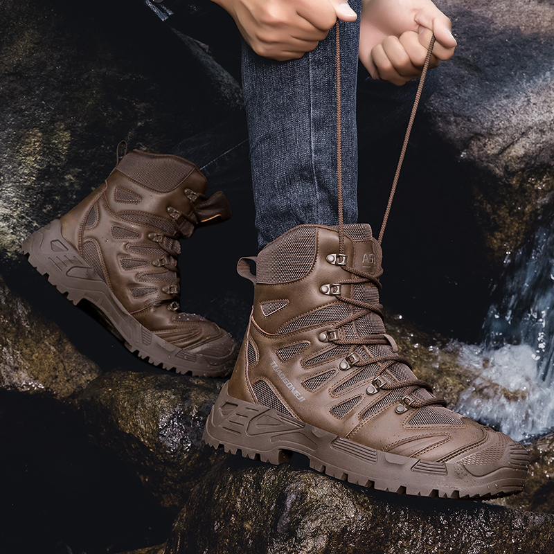 Men's Outdoor Hiking Tactical  - Suede Ankle Boot ulasan dan harga