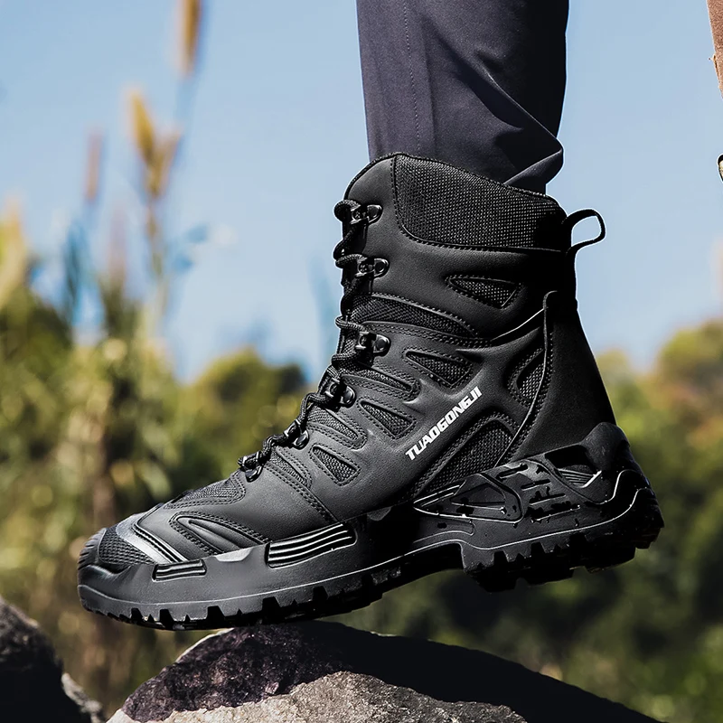Men's Outdoor Hiking Tactical  - Suede Ankle Boot ulasan dan harga