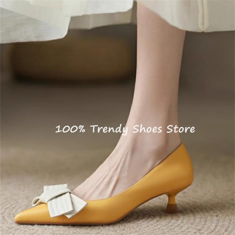 Butterfly Knot Decor Women Sli - Women Shoes Elegant ulasan dan harga