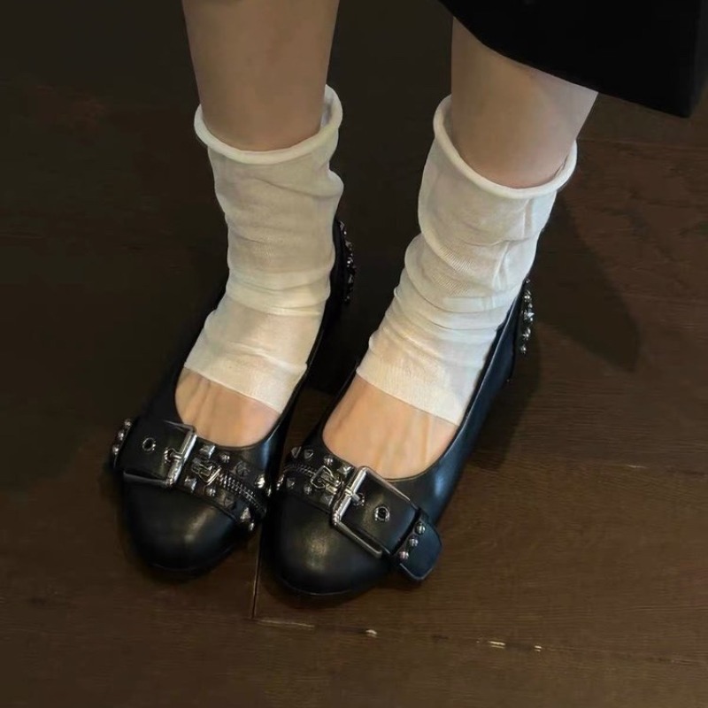 Bolt Round-head Single Shoe Wo - Slingback Pumps Women ulasan dan harga