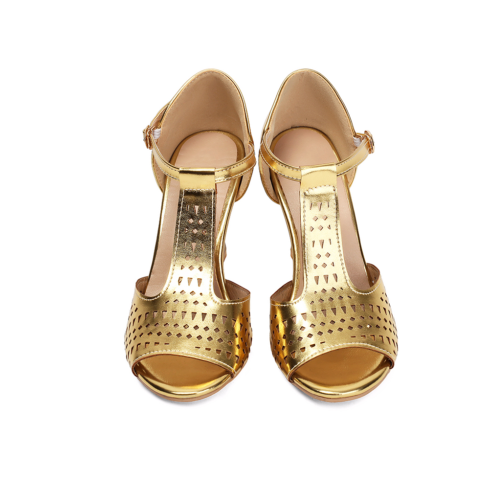 Ballroom Tango Latin Dance Sho - Gold Chain Sandal ulasan dan harga