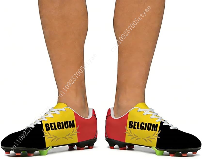 Belgium Flag Soccer Shoes Men  - Oxford Lace Up Women ulasan dan harga